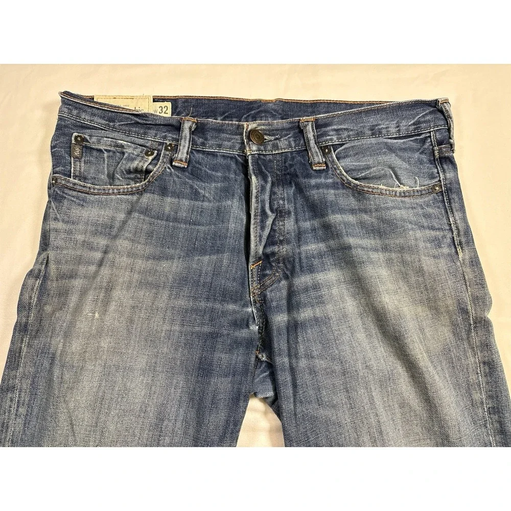 VTG Abercrombie & Fitch Horton Jeans Straight Button Fly Distressed 32x34